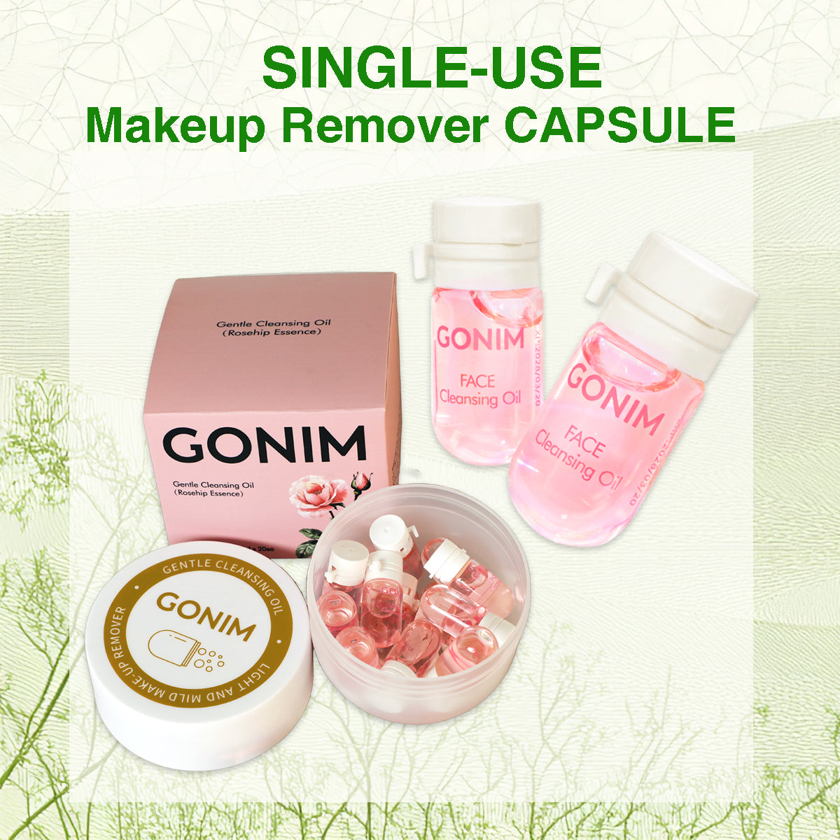 GONIM Single-use Face Cleansing Oil Capsules (20ea) Ship from LA