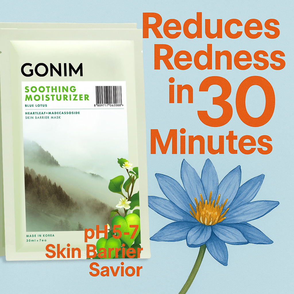 Korean GONIM Soothing Moisturizing Skin Barrier Mask (20pcs)(Ship from LA)