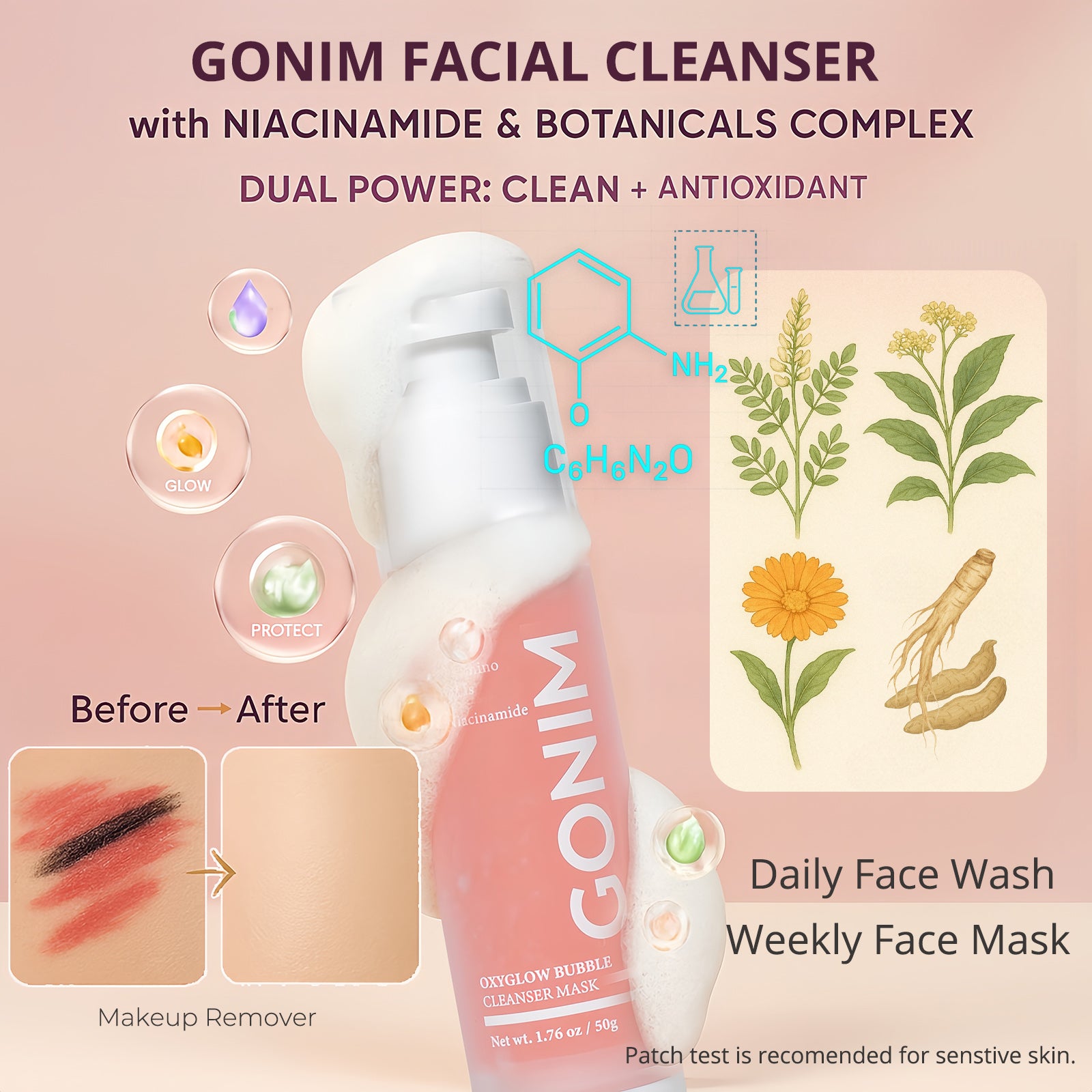 GONIM Oxyglow Bubble Cleanser Mask 1.76 oz