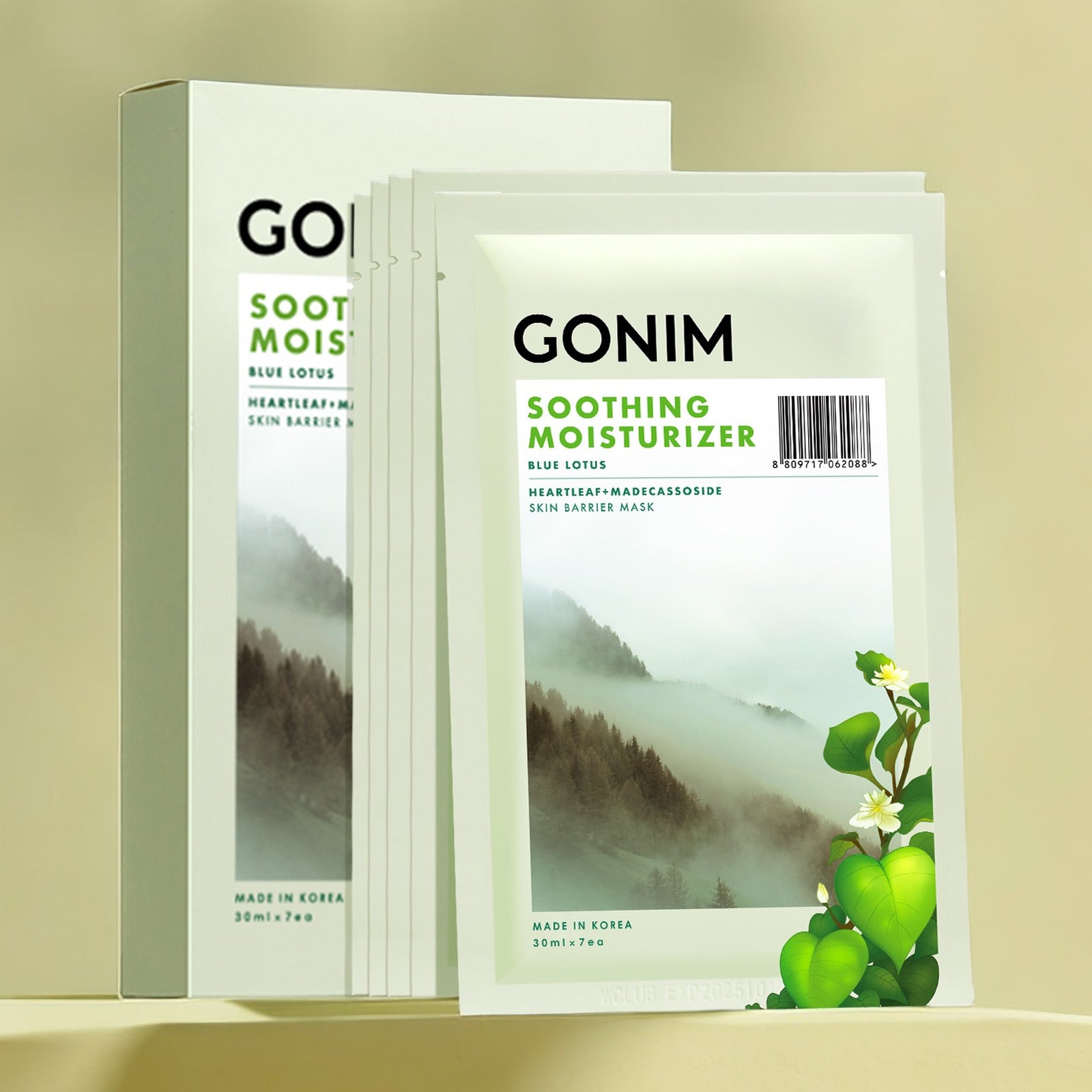 Korean GONIM Soothing Moisturizing Skin Barrier Mask (20pcs)(Ship from LA)