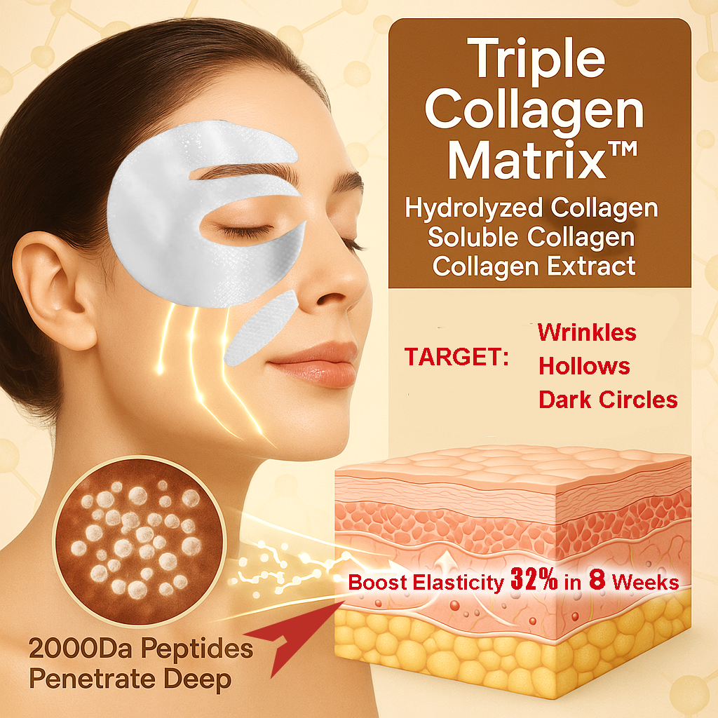 GONIM Triple Collagen Peptide Lifting Eye Mask (4 pairs) Ship from LA