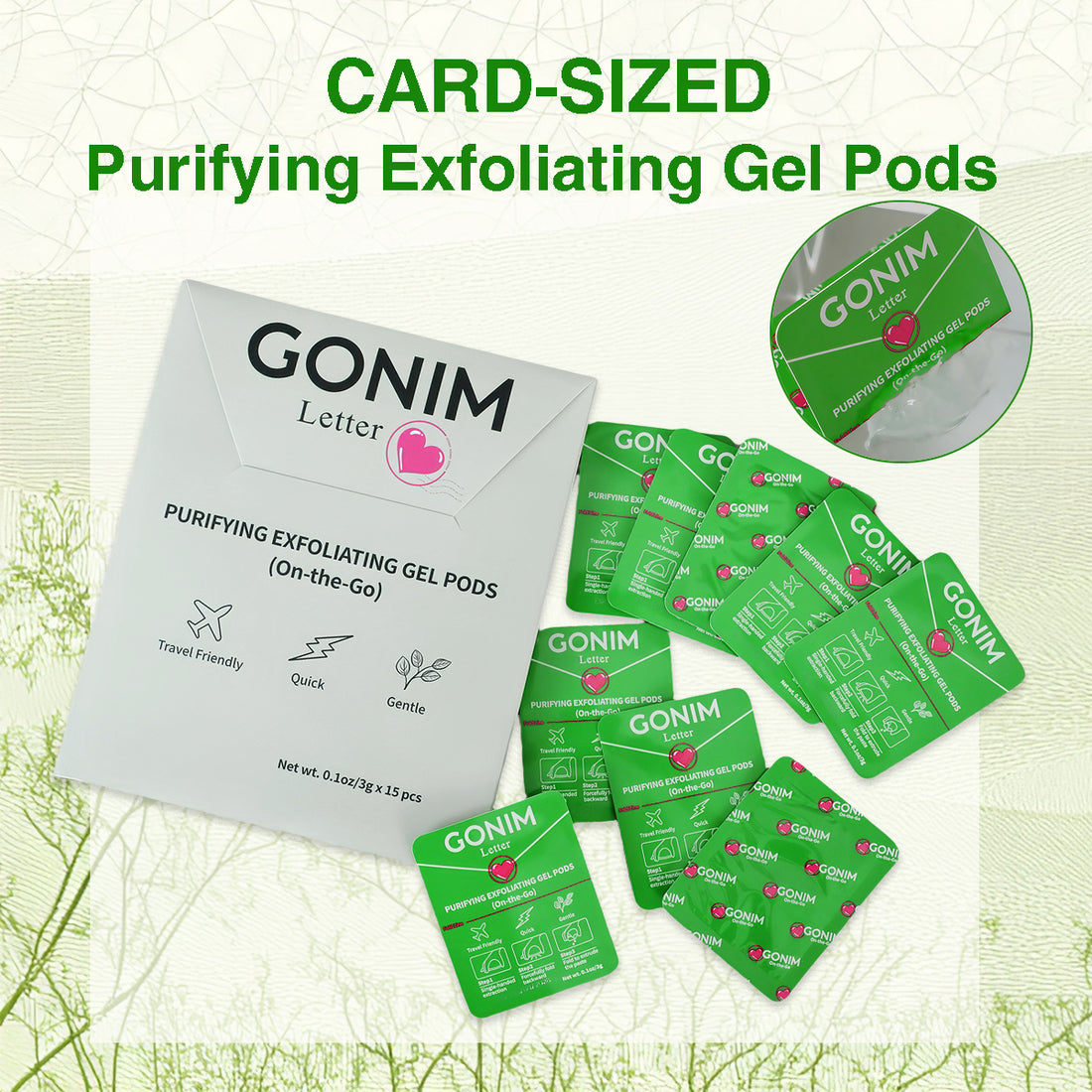 GONIM Purifying Exfoliating Gel Pods (15pcs) Ship from LA